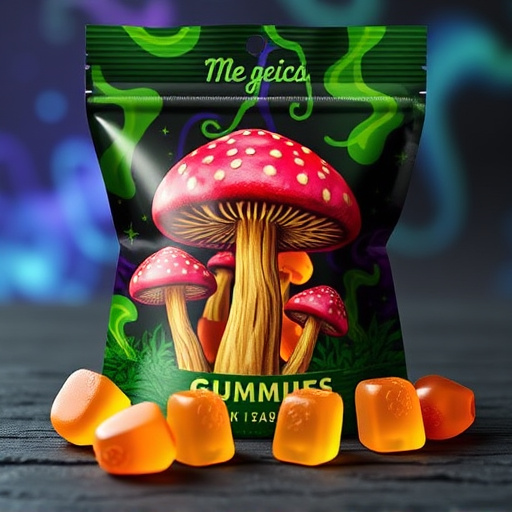 Magic Mushroom Gummies Packaging Shots