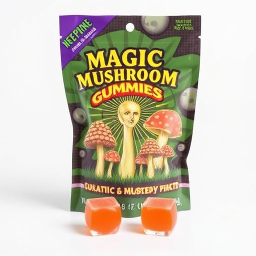 Magic Mushroom Gummies Packaging Shots