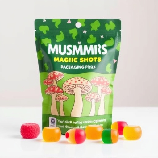 Magic Mushroom Gummies Packaging Shots