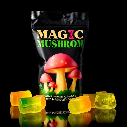 Magic Mushroom Gummies Packaging Shots