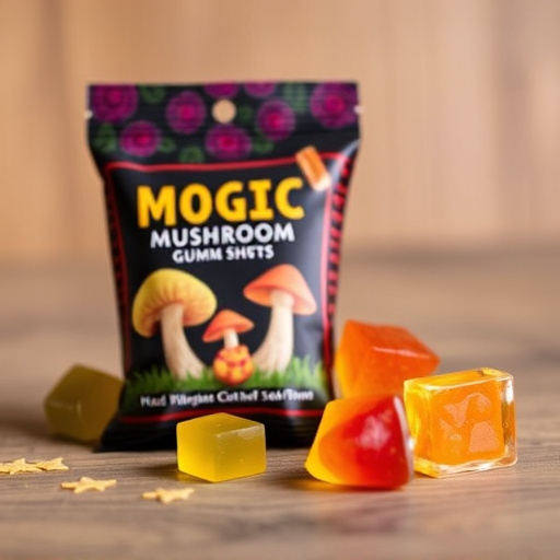 Magic Mushroom Gummies Packaging Shots
