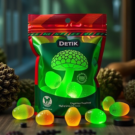 Magic Mushroom Gummies Packaging Shots