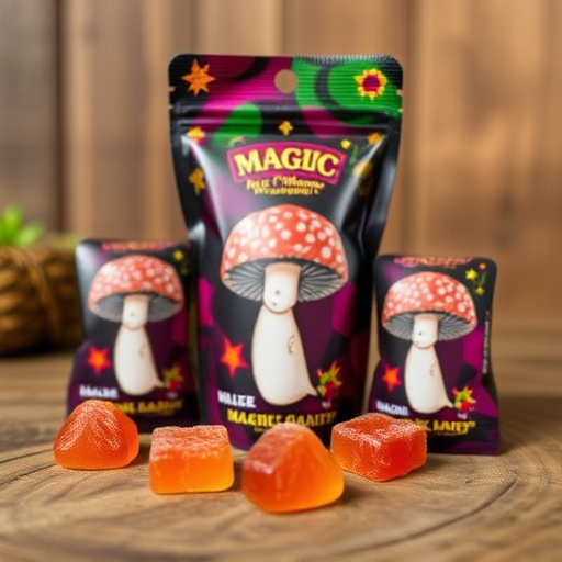 Magic Mushroom Gummies Packaging Shots