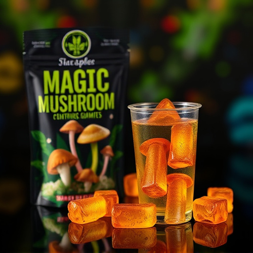 Magic Mushroom Gummies Packaging Shots