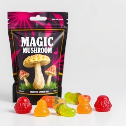 Magic Mushroom Gummies Packaging Shots