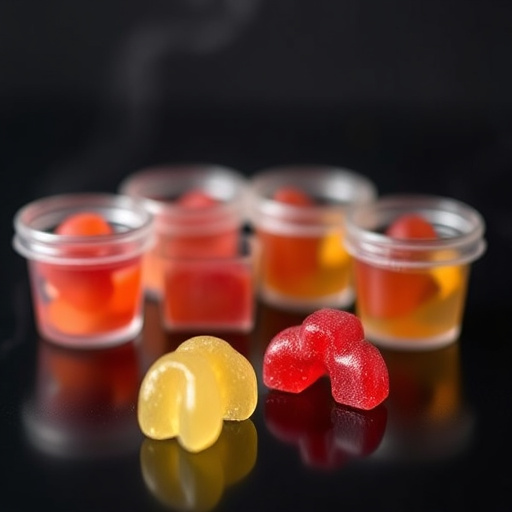 Magic Mushroom Gummies Packaging Shots