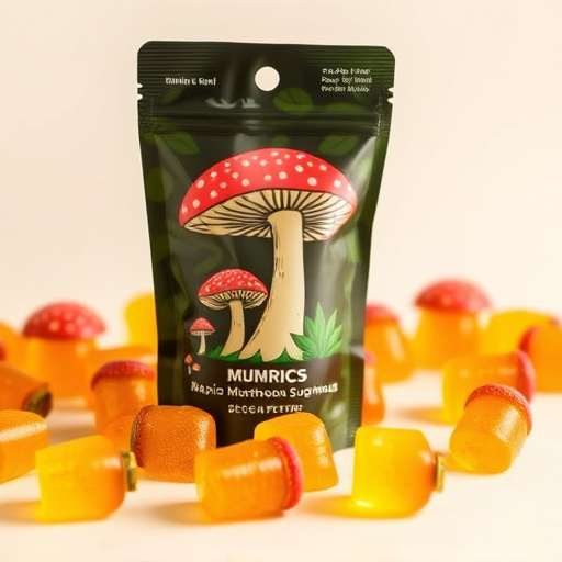 Magic Mushroom Gummies Packaging Shots