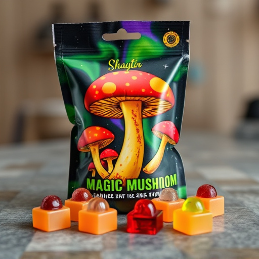 Magic Mushroom Gummies Packaging Shots