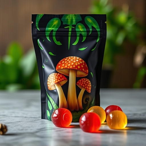 Magic Mushroom Gummies Packaging Shots