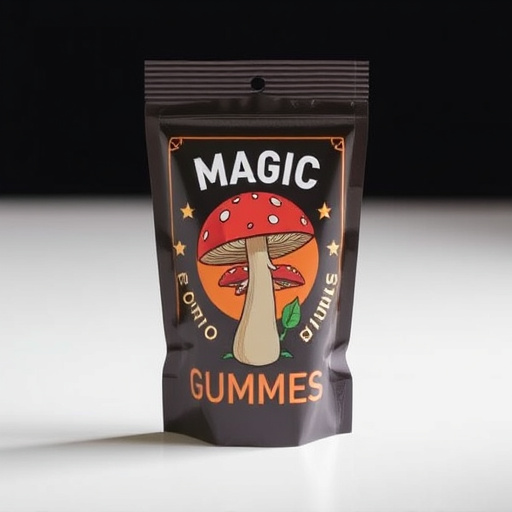 Magic Mushroom Gummies Packaging Shots