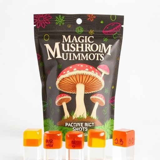 Magic Mushroom Gummies Packaging Shots
