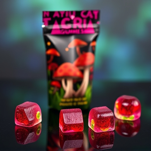 Magic Mushroom Gummies Packaging Shots