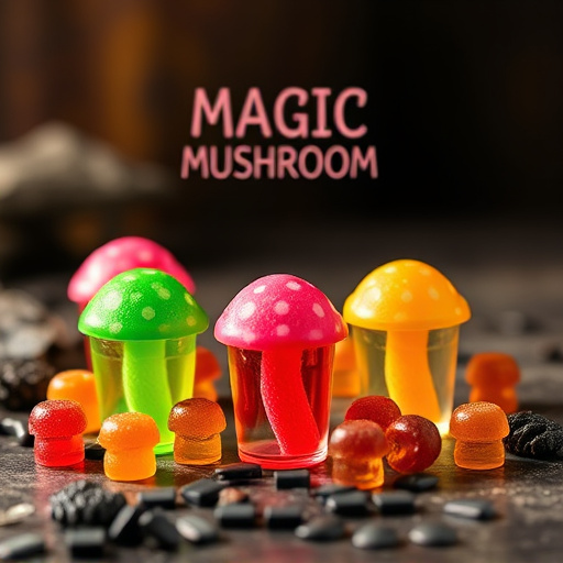 Magic Mushroom Gummies Packaging Shots