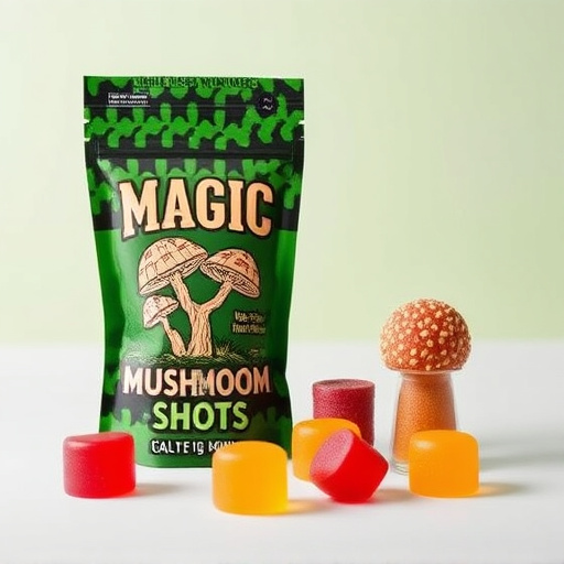 Magic Mushroom Gummies Packaging Shots