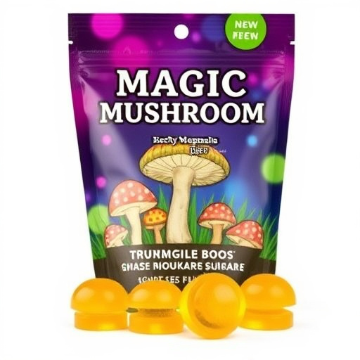 Magic Mushroom Gummies Packaging Shots