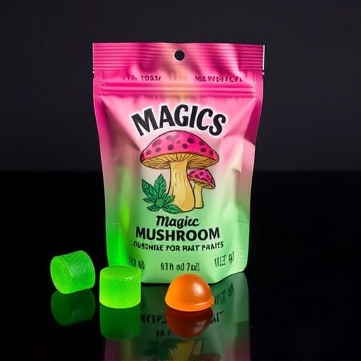 Magic Mushroom Gummies Packaging Shots