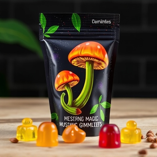 Magic Mushroom Gummies Packaging Shots