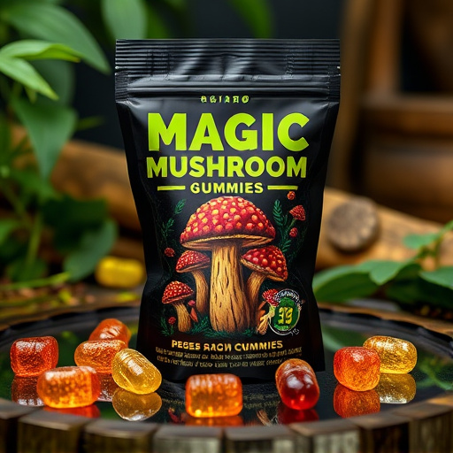 Magic Mushroom Gummies Packaging Shots