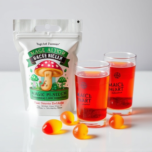 Magic Mushroom Gummies Packaging Shots