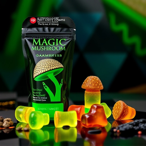 Magic Mushroom Gummies Packaging Shots