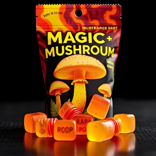 Magic Mushroom Gummies Packaging Shots