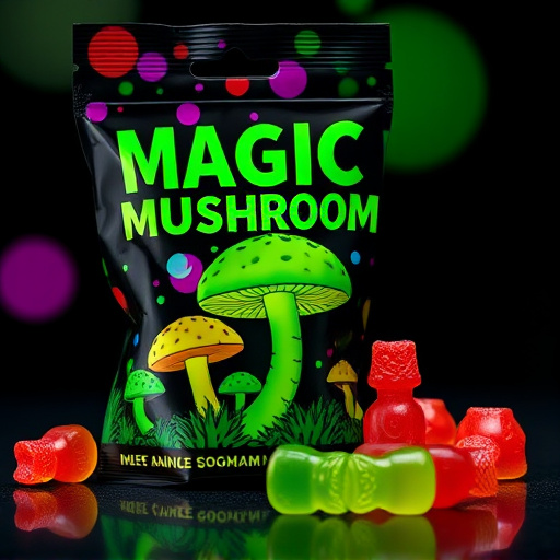 Magic Mushroom Gummies Packaging Shots