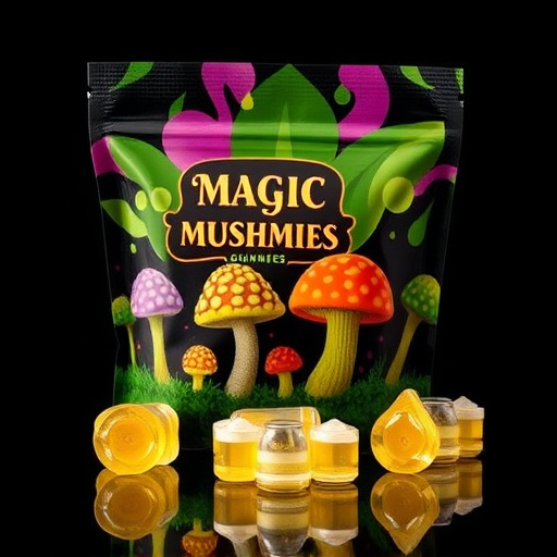 Magic Mushroom Gummies Packaging Shots