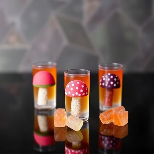 Magic Mushroom Gummies Packaging Shots