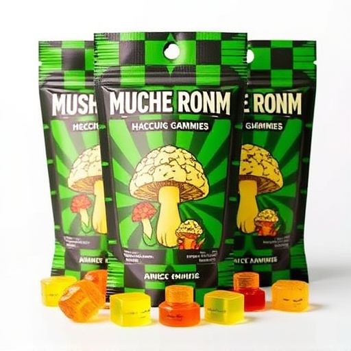Magic Mushroom Gummies Packaging Shots