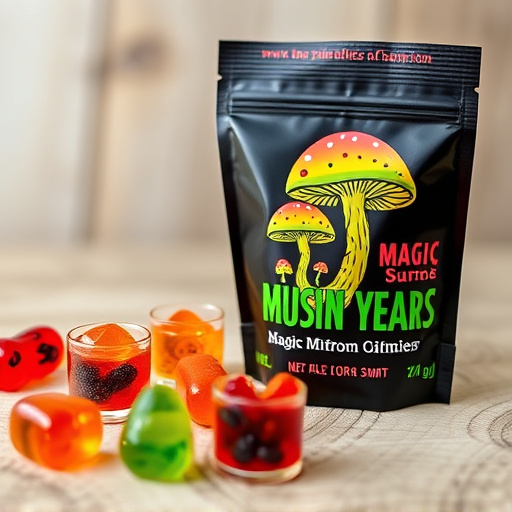 Magic Mushroom Gummies Packaging Shots