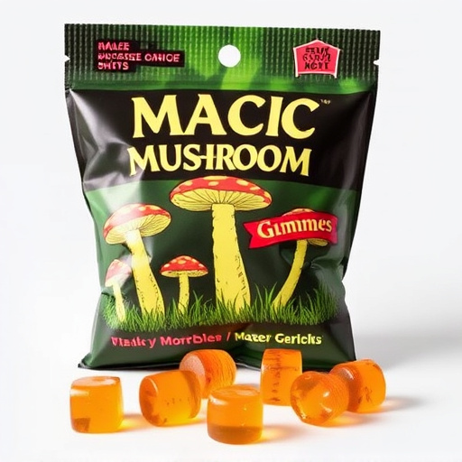 Magic Mushroom Gummies Packaging Shots