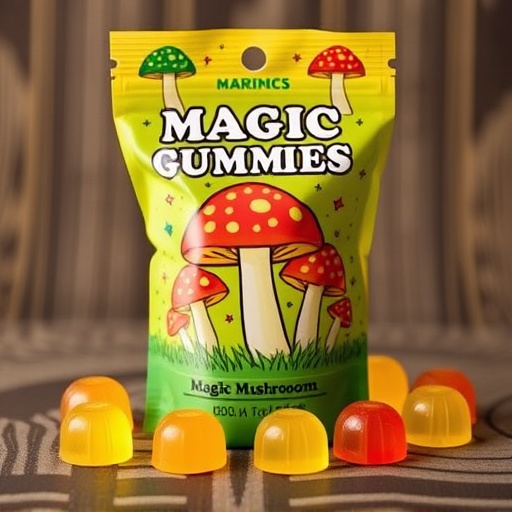 Magic Mushroom Gummies Packaging Shots