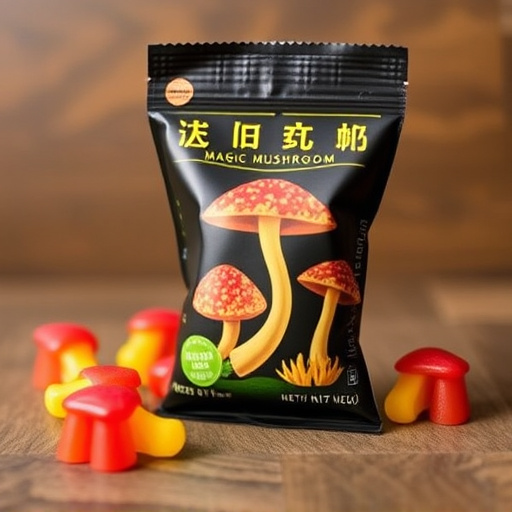 Magic Mushroom Gummies Packaging Shots