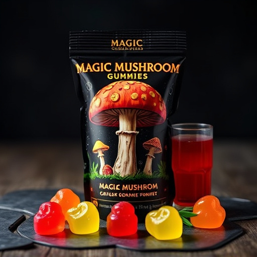 Magic Mushroom Gummies Packaging Shots