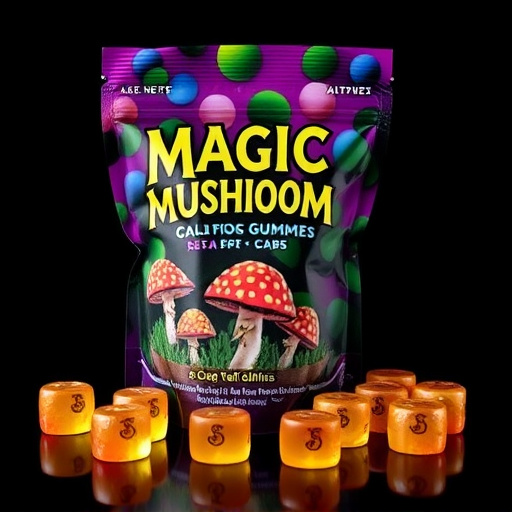 Magic Mushroom Gummies Packaging Shots