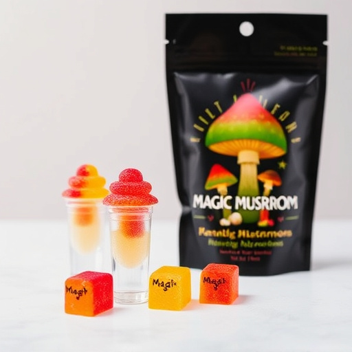 Magic Mushroom Gummies Packaging Shots