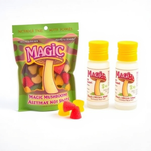 Magic Mushroom Gummies Packaging Shots