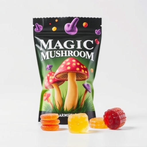 Magic Mushroom Gummies Packaging Shots