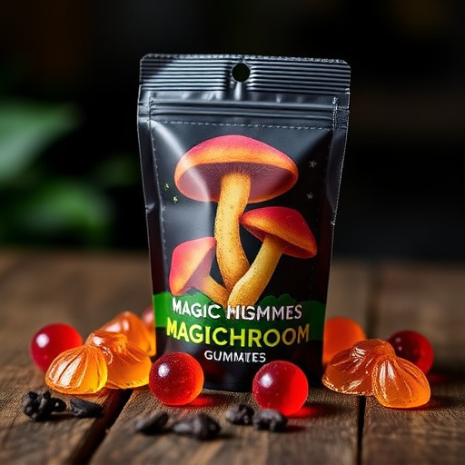 Magic Mushroom Gummies Packaging Shots