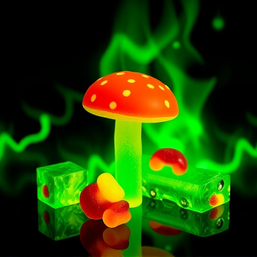 Magic Mushroom Gummies Packaging Shots