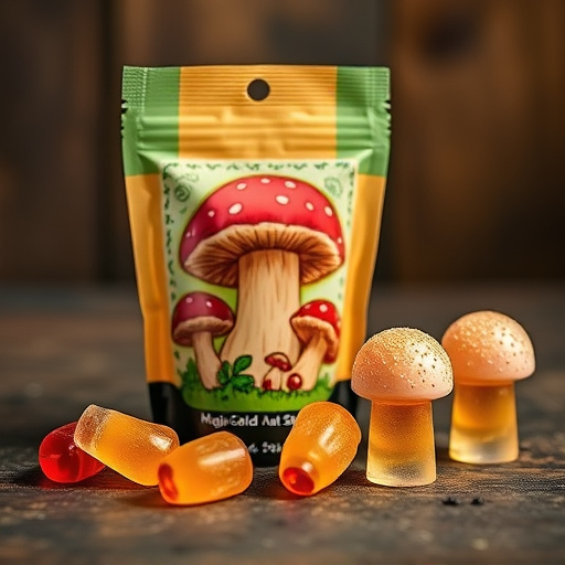 Magic Mushroom Gummies Packaging Shots