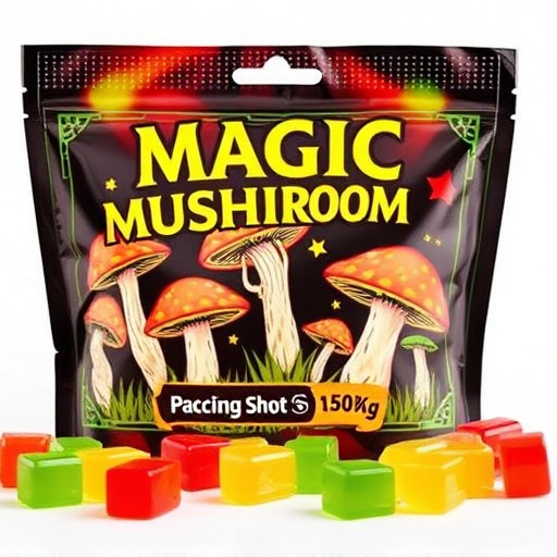 Magic Mushroom Gummies Packaging Shots