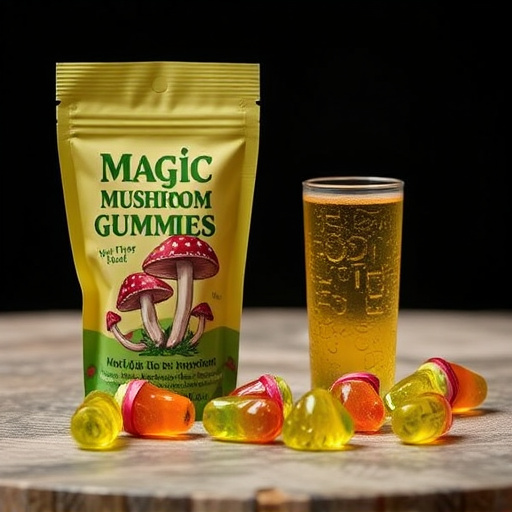 Magic Mushroom Gummies Packaging Shots