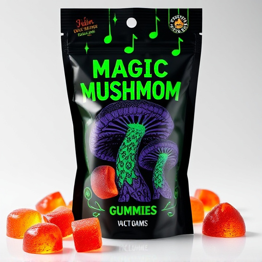 Magic Mushroom Gummies Packaging Shots
