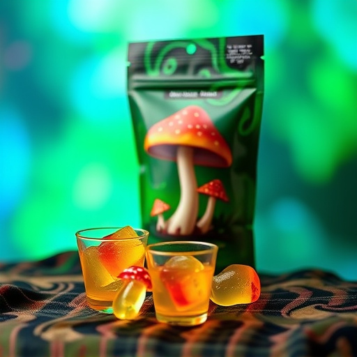 Magic Mushroom Gummies Packaging Shots