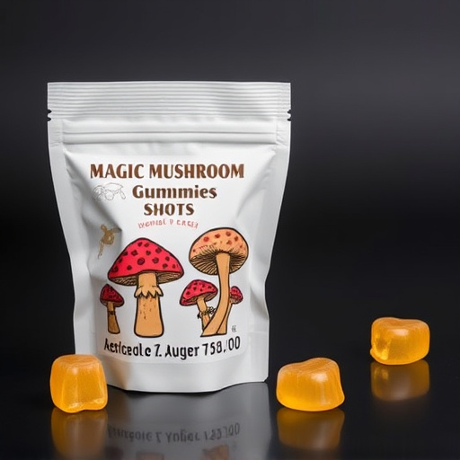Magic Mushroom Gummies Packaging Shots