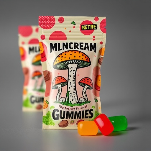 Magic Mushroom Gummies Packaging Shots