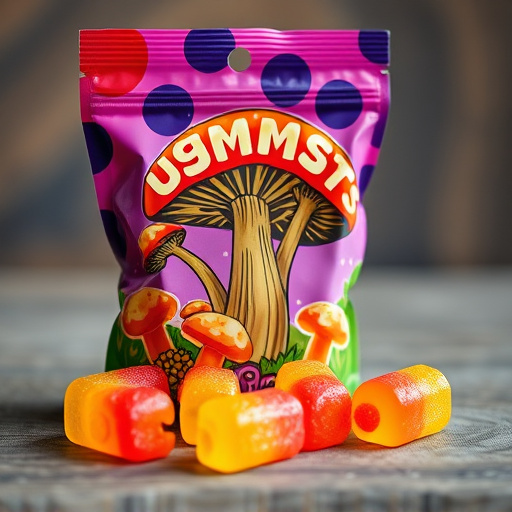 Magic Mushroom Gummies Packaging Shots