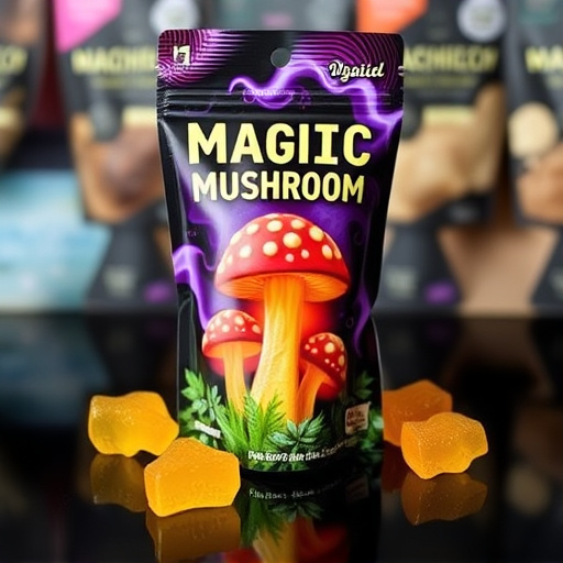 Magic Mushroom Gummies Packaging Shots