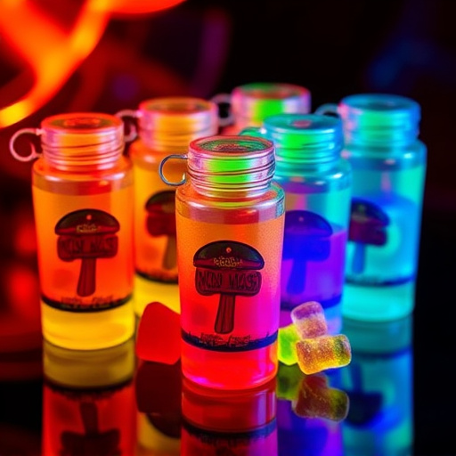 Magic Mushroom Gummies Packaging Shots